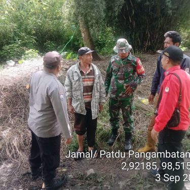 Patroli Terpadu Penanggulangan Karhutla di Perbukitan Danau Toba oleh Babinsa Koramil 02/Tigapanah